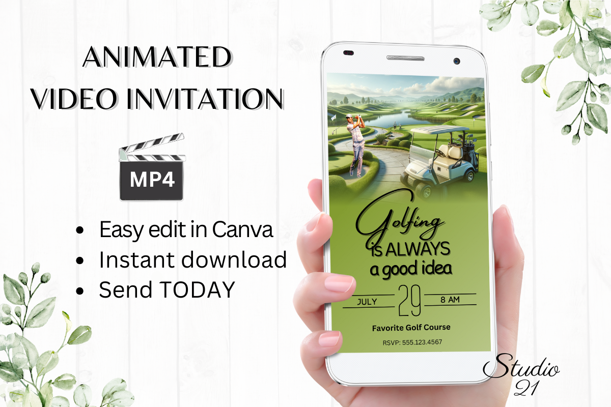 Digital Golf Invitation