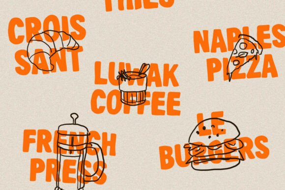Dooca Font PNG with transparent background - Preview 4