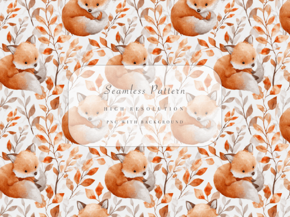 Fox Seamless Pattern