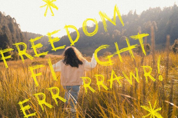 Grunge Crayon Font - Preview 1