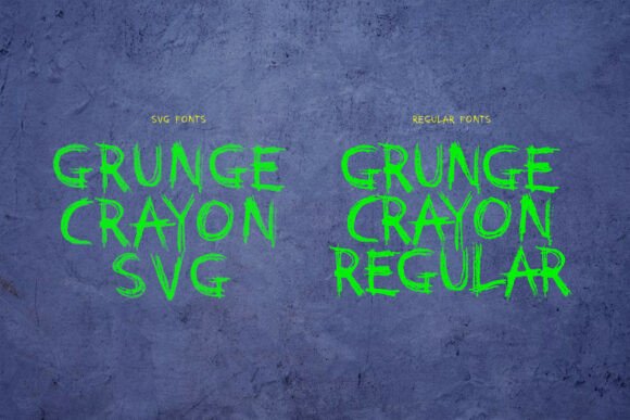 Grunge Crayon Font - Preview 6