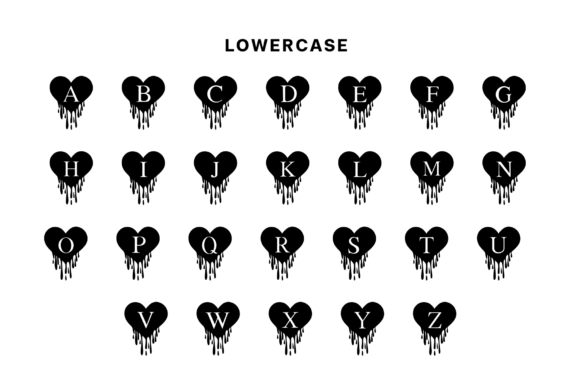 Halloween Love Font PNG with transparent background - Preview 5
