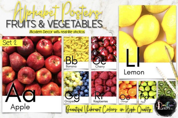 Healthy Food a–Z Montessori Posters