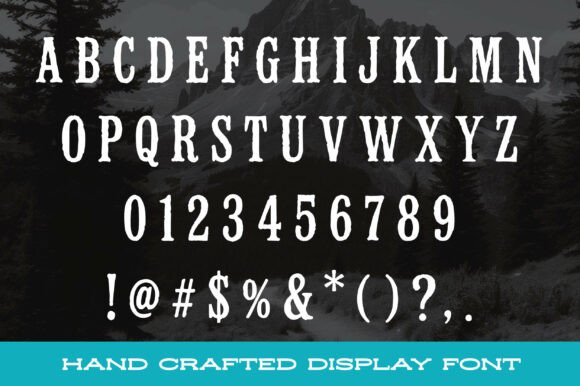 High Trail Font PNG with transparent background - Preview 1