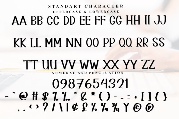 Mockup Handmade Font PNG with transparent background - Preview 3