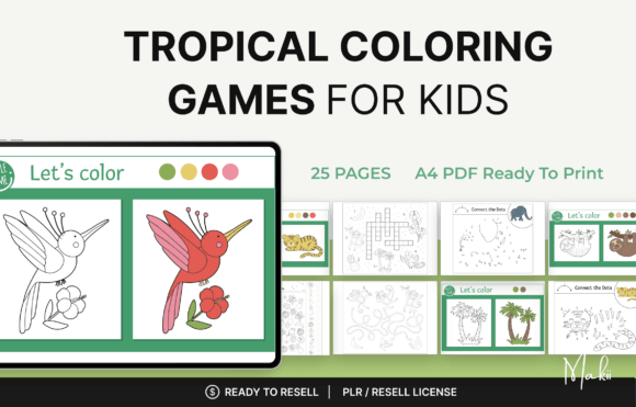 Coloring & Activity Games for Kids
