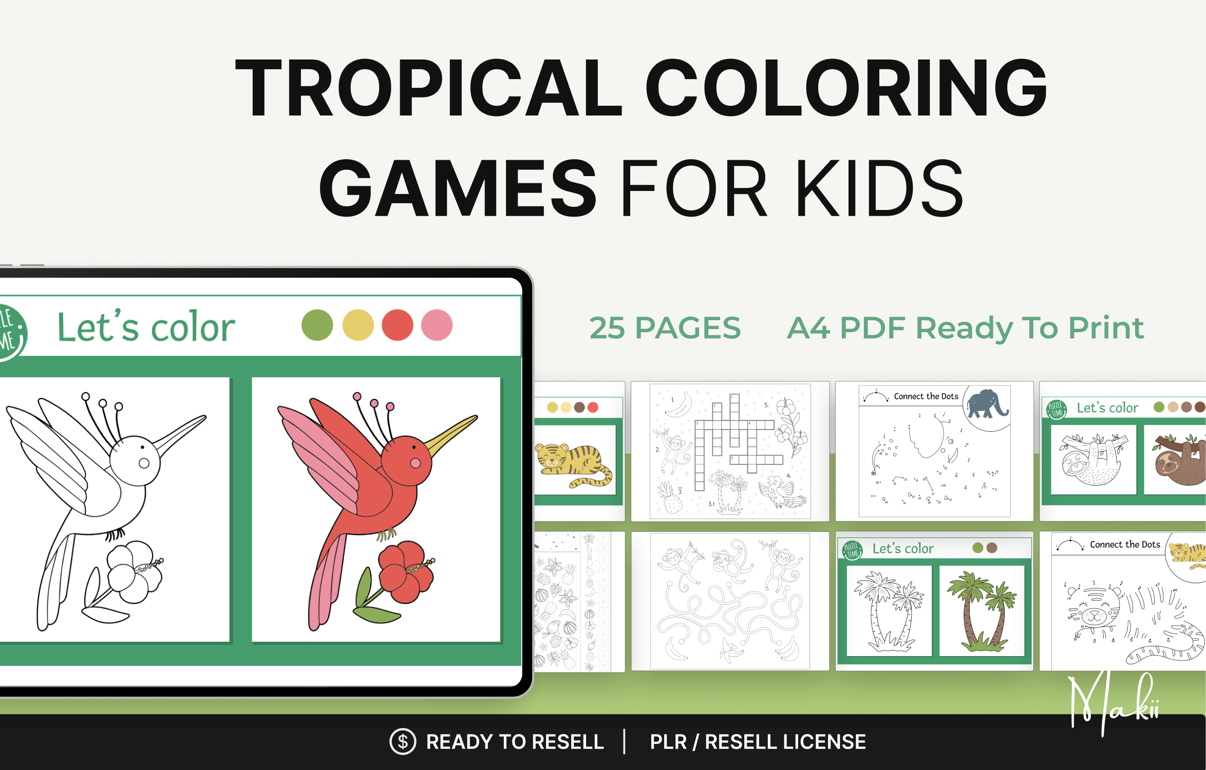Coloring & Activity Games for Kids
