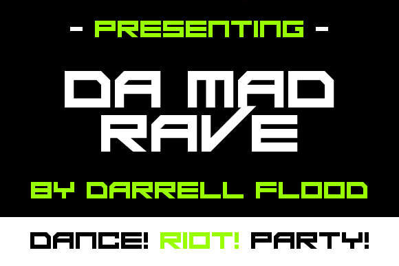 Da Mad Rave Font - Preview 1