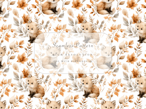 Fox Seamless Pattern