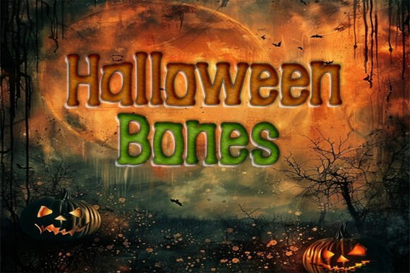 Halloween Bones Font - Preview 1