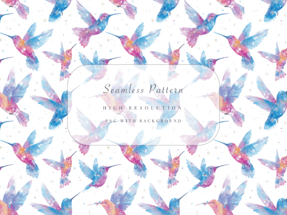 Hummingbird Seamless Pattern