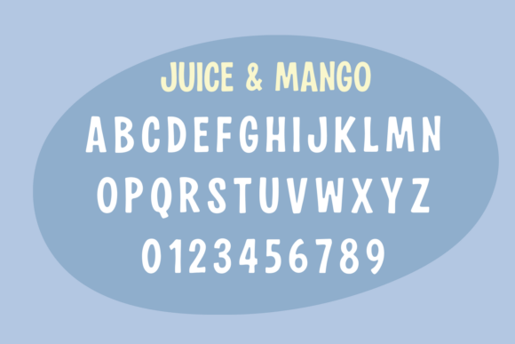 Juice & Mango Font PNG with transparent background - Preview 3