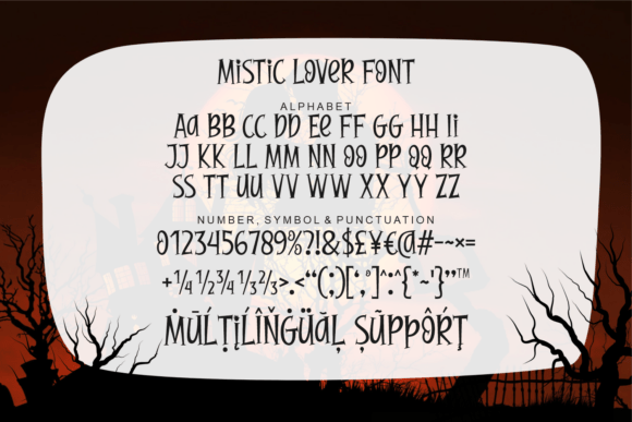 Mistic Lover Font PNG with transparent background - Preview 4