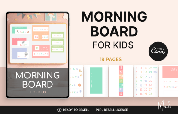 Morning Board for Kids, Canva