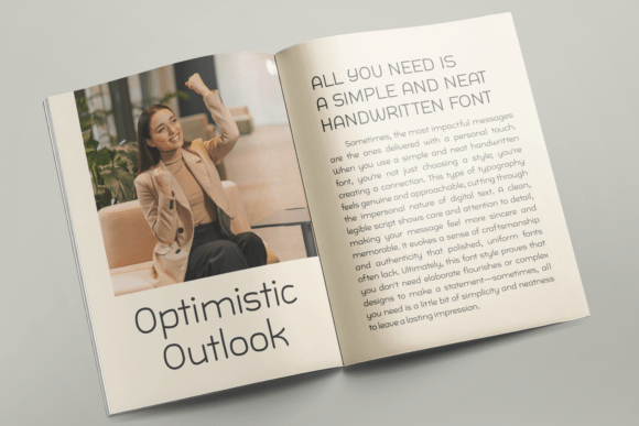 Optimistic Outlook Font PNG with transparent background - Preview 3