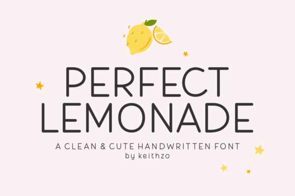 Preview specimen of Perfect Lemonade sans serif font