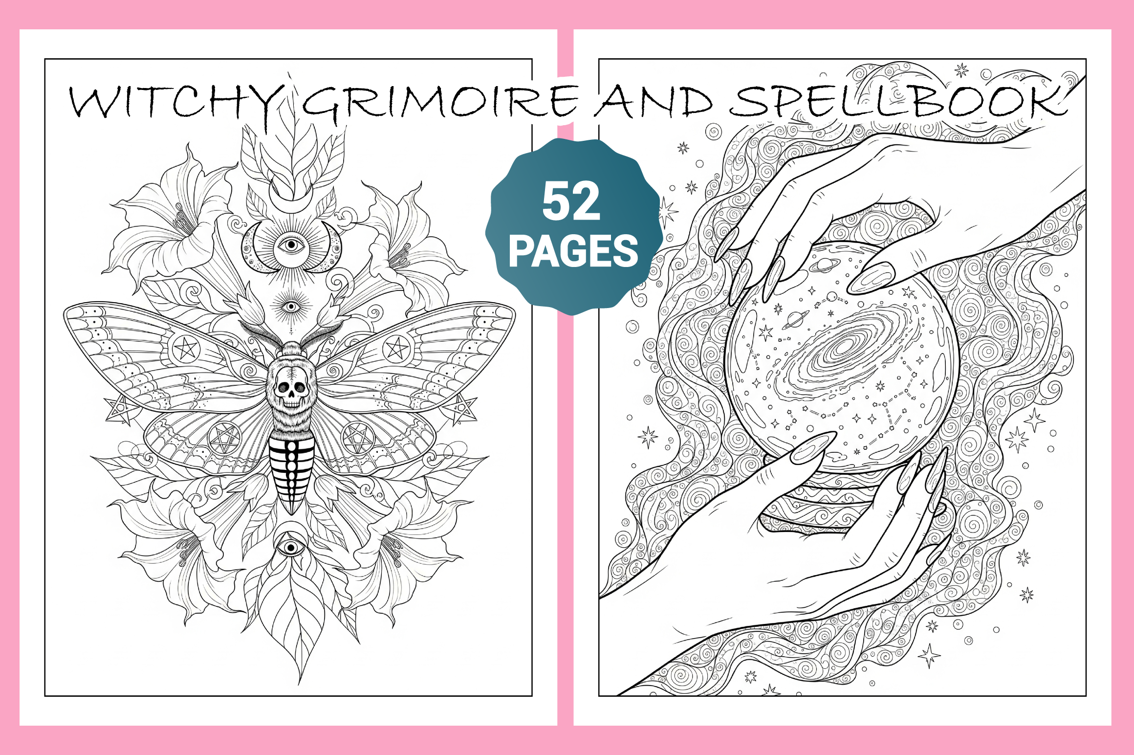 Witchy Grimoire and Spellbook