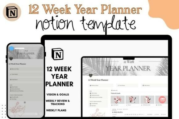 12 Week Year Planner Notion Template