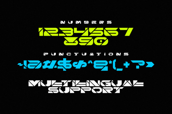 Alien Force Font - Preview 3