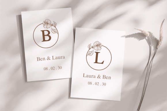 Hibiscus Monogram Font - Preview 4