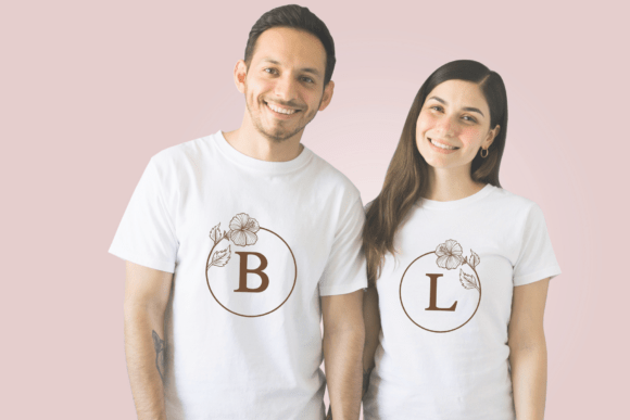 Hibiscus Monogram Font - Preview 5