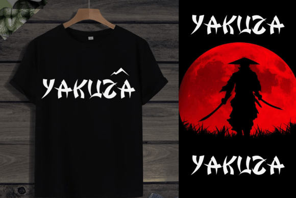 Samurai Font PNG with transparent background - Preview 3