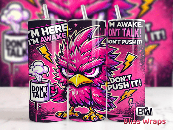 Sarcastic Funny Bird Tumbler Wrap Png