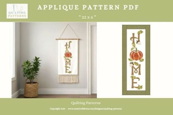 Autumn Pattern PDF HOME - 22 X 6 Inches