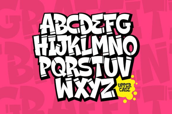 Broken Graffiti Font - Preview 2