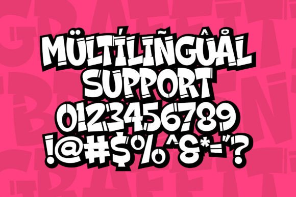 Broken Graffiti Font - Preview 4