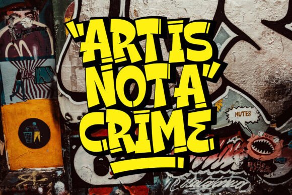 Broken Graffiti Font - Preview 5