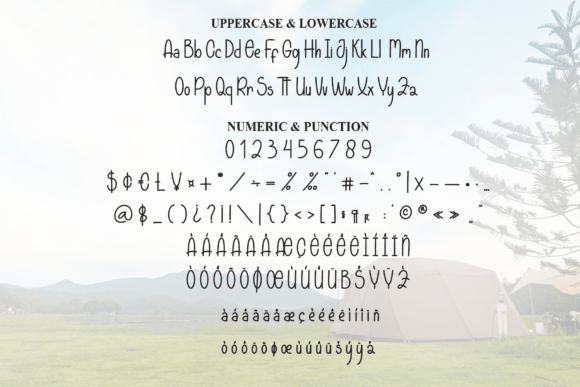 Campsite Font PNG with transparent background - Preview 6