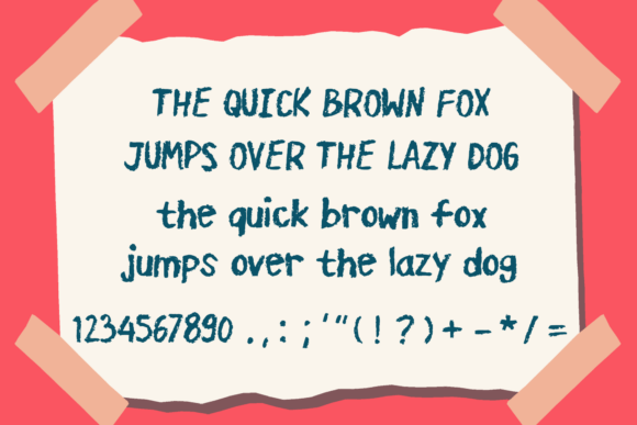 Charcoal Crayon Font - Preview 3