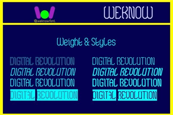 Digital Revolution Font font preview - 6