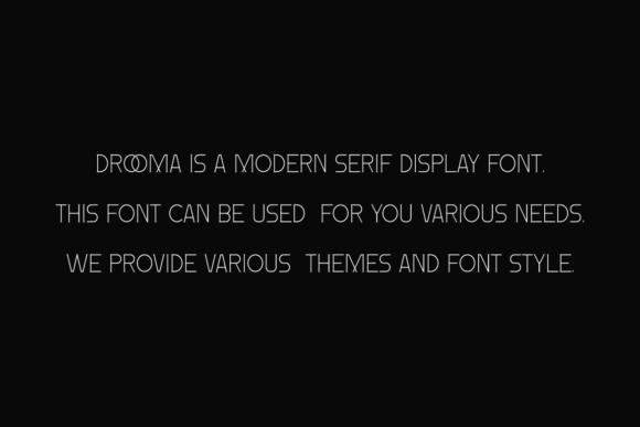 Drooma Font PNG with transparent background - Preview 3