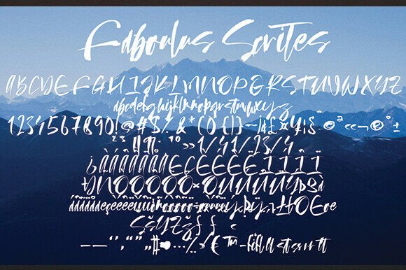 Faboulus Scrites Font - Preview 1