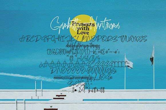 Gambatte Huntrroma Font - Preview 1