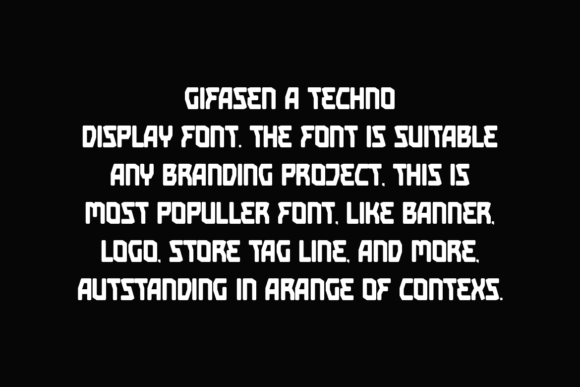 Gifasen Font - Preview 2