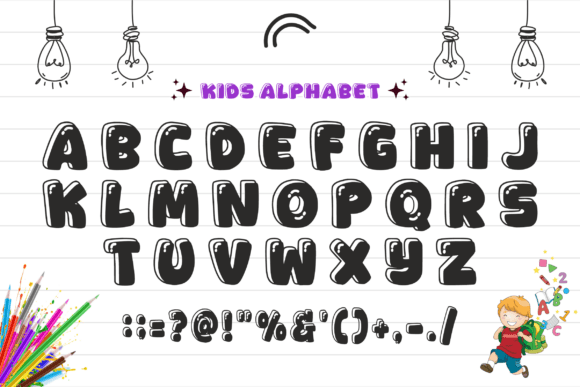 Graffiti Bubble Font - Preview 2
