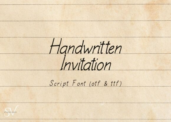 Handwritten Invitation Script