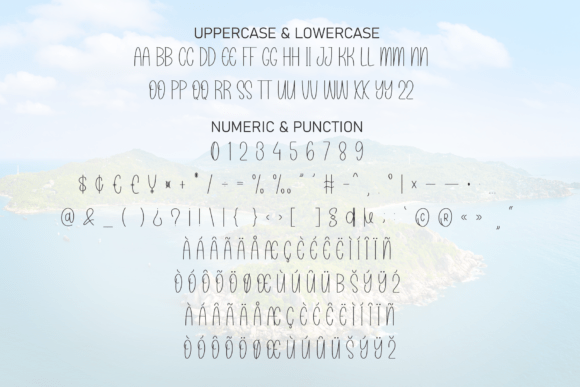 Island Wonderful Font PNG with transparent background - Preview 6