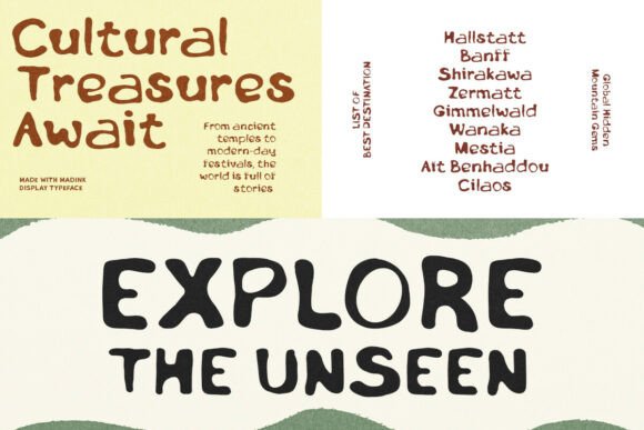 Madink Font PNG with transparent background - Preview 4