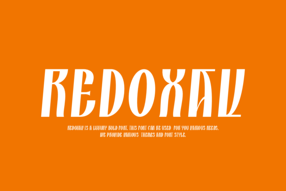 Redoxav Font PNG with transparent background - Preview 3