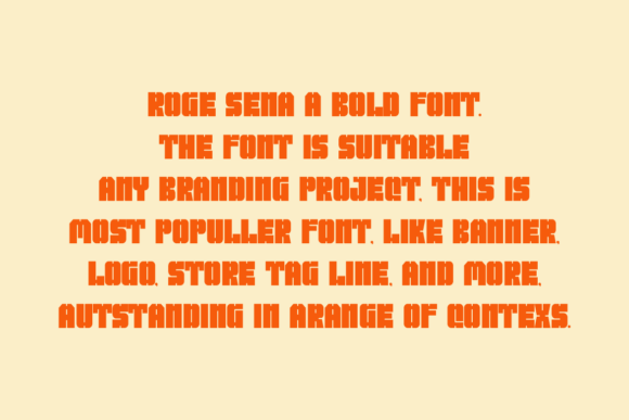Roge Sena Font PNG with transparent background - Preview 2