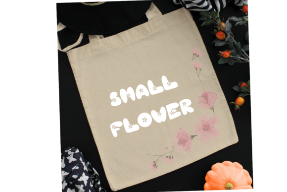 Small Flower Font PNG with transparent background - Preview 4
