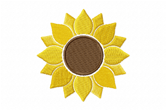 Sunflower Embroidery Design