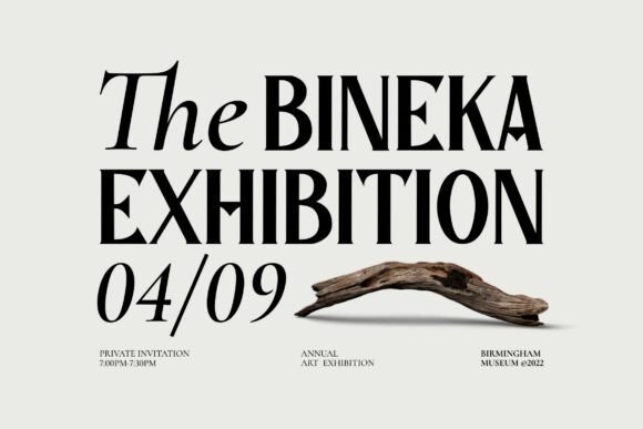 Bioned Font - Preview 1