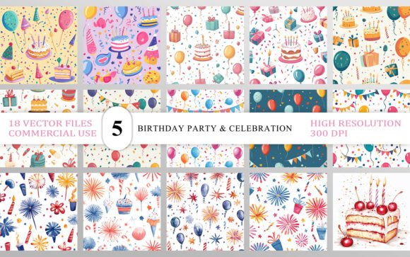 Birthday Party & Celebration Seamless
