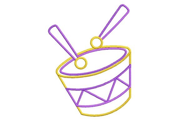 Carnival Drum Outline