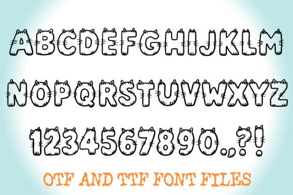 Cats Whiskers Font - Preview 1
